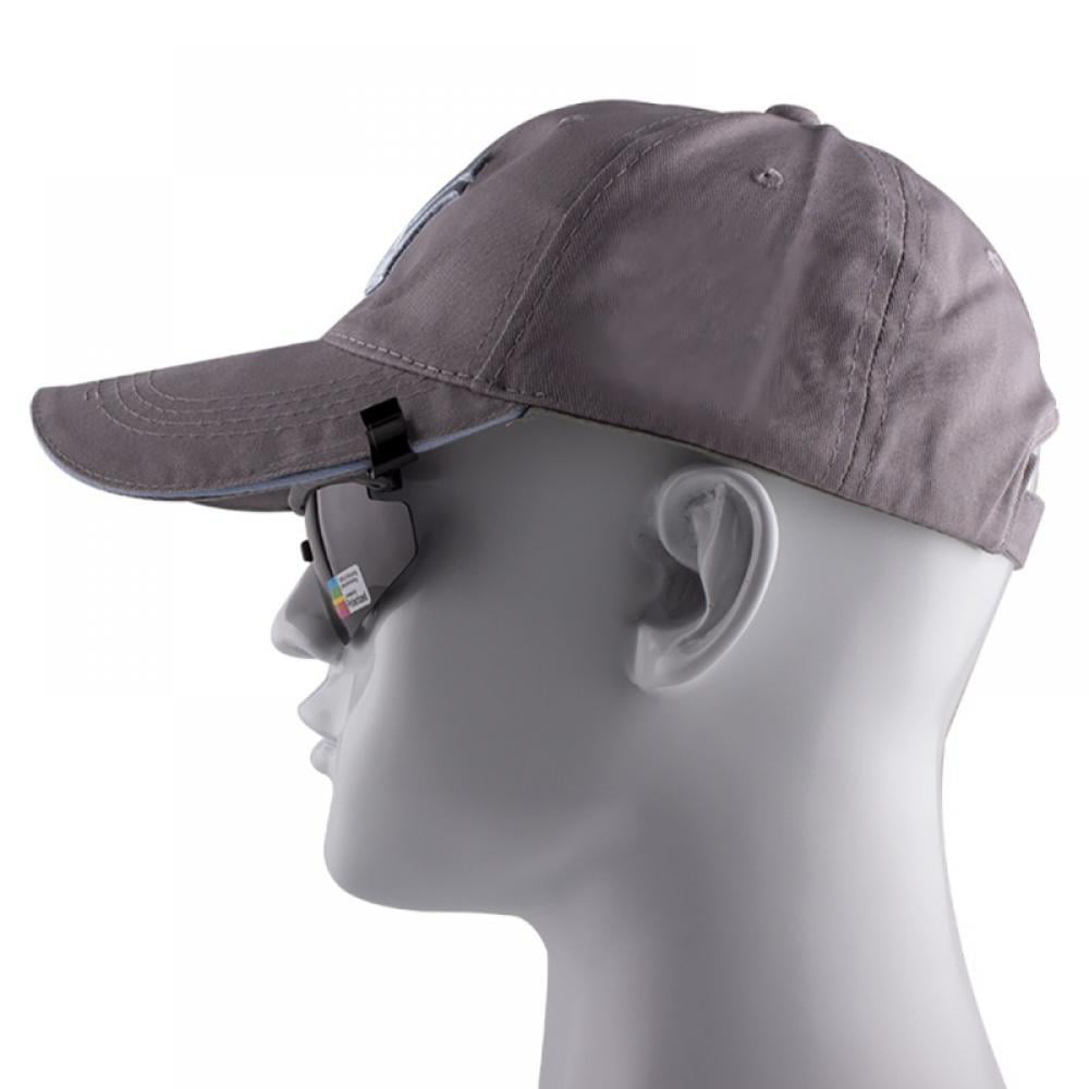 Polarized Sunglasses Hat Visors Sport Clips Cap Clip For Fishing Hiking UV 400 