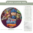 thumbnail image 2 of Mike el caballero-theme Fitted Round Tablecloths Elastic Edged Table Covers Waterproof Table Cloth for Kitchen Holiday Party Tables Decor 120cm, 2 of 6