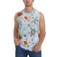 thumbnail image 2 of Picia Sea Turtle mens Cotton Tank Undershirts , Moisture-wicking Ribbed Tanks, Lightweight Cotton Tank Undershirts-Small, 2 of 8