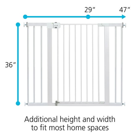 Safety 1st - Easy Install Extra Tall & Wide Gate - White