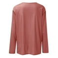 thumbnail image 5 of Rigardu Women's Round Neck Long Sleeve Top Solid Color Casual T Shirt Long Sleeve Shirts for Women Size:s-2xl, 5 of 5