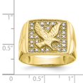 thumbnail image 3 of 10K Yellow Gold Ring Band 4 to 15 mm (tapered), Size 6, 3 of 5