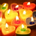 thumbnail image 3 of Heart Shape Christmas Tealights Candle Set In Vibranted Color Option For Holiday Gatherings And Festival Decoration, 3 of 14