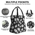 thumbnail image 3 of Pioneer Flower Floral Print Pattern Drawstring Lunch Bag Women - Drawstring Lunch Bag Insulated for Work Office - Stain-Resistant Large Lunchbags for Women with Multi-Pockets, 3 of 6