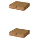 thumbnail image 1 of Inteprter Cesta de mimbre de ratán tejida a mano, contenedor de papelería para aperitivos, caja de almacenamiento Rectangular, suministros Type1 NO1, 1 of 6