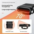 thumbnail image 4 of 2-in-1 Portable Car Heater with 360° Rotation, 12/24v 150w Car Defroster Windshield Heater, Heating and Cooling, Ultra Quiet and Lightweight Cars Heaters for All Vehicle(Black Black), 4 of 7