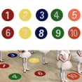 thumbnail image 1 of Marcadores de puntos de suelo numerados, almohadilla de marca de entrenamiento, marcadores de disco planos para Entrenamiento de fútbol, ​​10 Uds., 1 of 8
