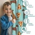 thumbnail image 3 of Blackout Kids Curtains,Boxer Dog Pitbull Terriers Dog and Pizza Childrens Insulated Curtains Set Of 2,Bedroom Essentials,Toddler Room Decor 42"x63"(106x160cm), 3 of 4