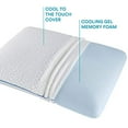 thumbnail image 4 of Sleep Innovations Forever Cool Gel Memory Foam Pillow, Standard, White, 4 of 5