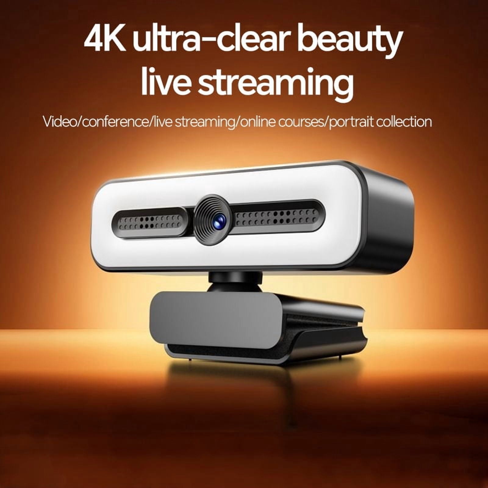 Full HD 4K 2K 1080P PC Laptop For Computer PC Web Camwith Microphone With Light Webcam Auto  Live Streaming Flexible Webcam