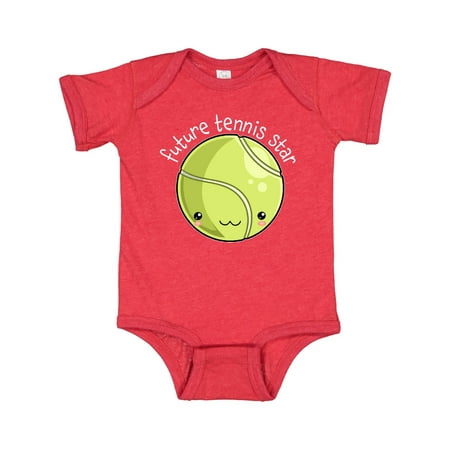 

Inktastic Future Tennis Star- Cute Tennis Ball Gift Baby Boy or Baby Girl Bodysuit