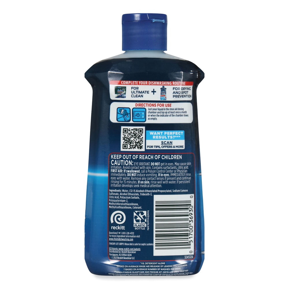 Jet-Dry Rinse Agent 8.45 oz Bottle, 8/Carton