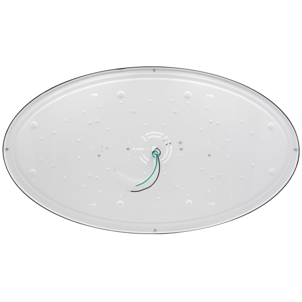 Maxxima 32” 3 CCT Oval Black LED Ceiling Mount Light Fixture, 3000K-5000K, Dimmable
