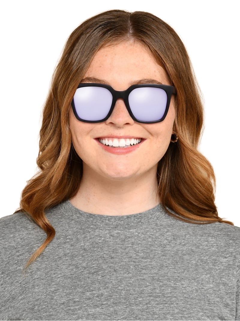 Panama Jack® x Foster Grant® Black Square Women's Sunglasses with