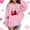 Pink, variant on Girls Cute Heart Lock Print Hoodie White Valentine's Day Kids Pullover Soft Sweatshirt 3-14 Years,Size 7-8 T