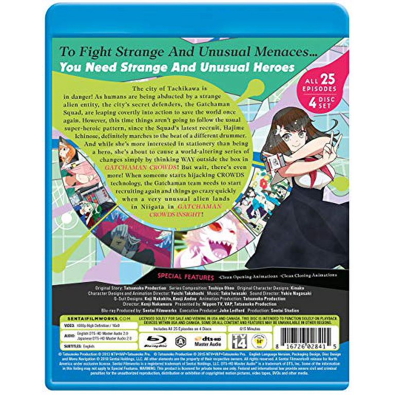 Gatchaman: Crowds - Complete Series Blu-ray - Walmart.com