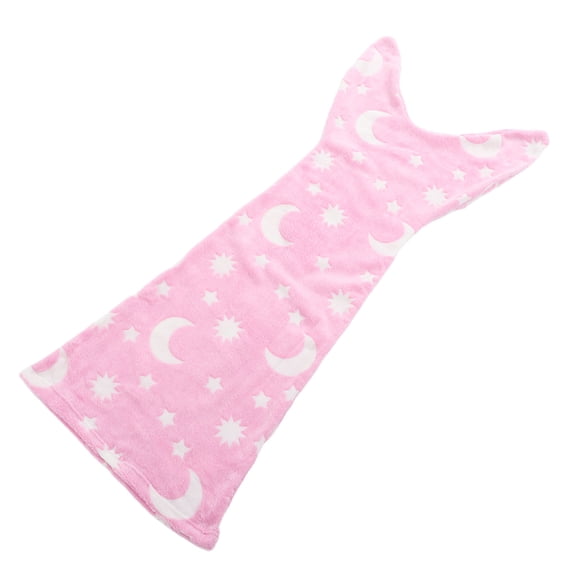 LOLIPPYY Glow in The Dark Mermaid Blanket for Camping Adventures 1 Pcs Pink Polyester