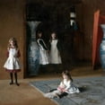thumbnail image 2 of Sargent, John Singer 15x15 Black Ornate Wood Framed with Double Matting Museum Art Print Titled - The Daughters of Edward Darley Boit, 2 of 4