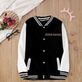 thumbnail image 5 of ANINEO Kids Baseball Jackets Boys Girls Fit Varsity Jacket Casual Lightweight Plain Cardigan Button School Coat, 5 of 7