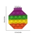 thumbnail image 2 of Push Bubble Octagonal Notebook Extrusión De Silicona Suave Bloc De Notas De Burbujas Juguete De Descompresión Noticed FN006578-08, 2 of 5