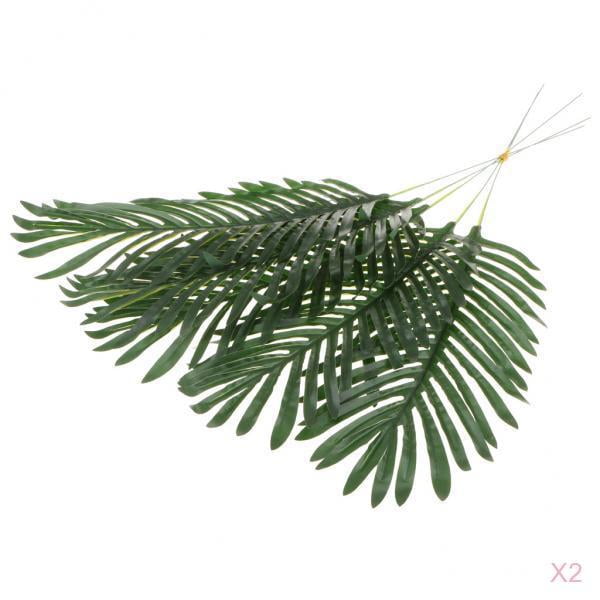 10x Large Artificial Leaf Faux Foliage Leaves For Indoor Outdoor Decoration