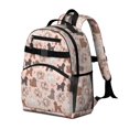 thumbnail image 2 of Poodle and Flowers Pink Pattern Backpack for School, Cute School Bag with Adjustable Shoulder Straps and Padded Back, 15.25"x11.5"x5.25", 2 of 5
