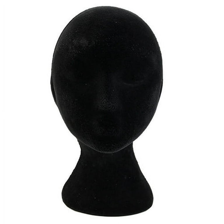 Black Male Styrofoam Foam Mannequin Manikin Head Model Wigs