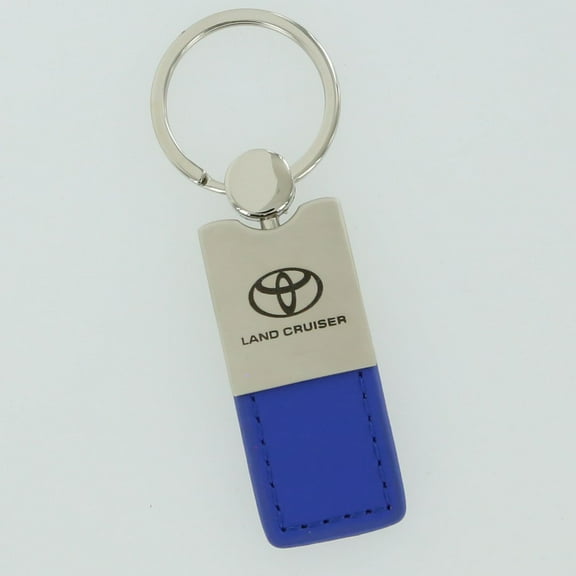 Toyota Land Cruiser Leather Key Ring (Blue)