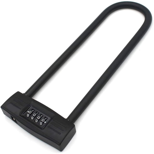 Candado en U de 4 dígitos Candado para motocicleta / Candado para bicicleta - Con cerradura