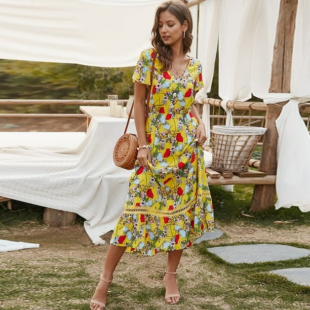Knee length beach clearance dresses