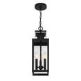 thumbnail image 4 of Ascott 3-Light Outdoor Hanging Lantern in Matte Black, 4 of 5
