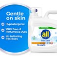thumbnail image 5 of all Free Clear Liquid Laundry Detergent, Oxi, 118 oz, 79 Loads, 5 of 14