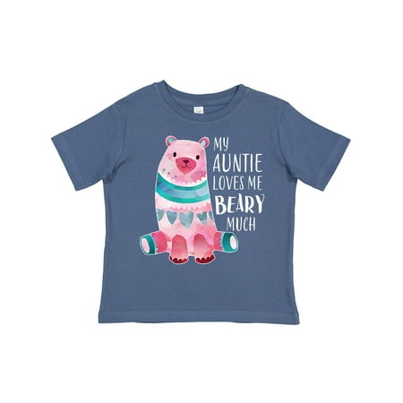 

Inktastic My Auntie Loves Me Beary Much with Cute Bear Gift Toddler Boy or Toddler Girl T-Shirt