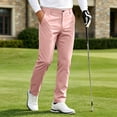 thumbnail image 5 of COMVALUE Men's Chinos Casual Business Dress Pants Slim Fit Skinny Stretch Flat-Front Lightweight Comfort Slacks with Pockets (Light Pink, XL), 5 of 7