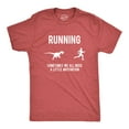 thumbnail image 1 of Mens Running Motivation Raptor Chase T Shirt Funny Dinosaur Tee Nerdy Graphic (Red) - 5XL, 1 of 3