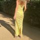 thumbnail image 4 of Vestido de tirantes de encaje floral 3D Sin mangas Túnica de mujer Vestido sexy Ropa de club nocturno FLhrweasw Nuevo, 4 of 9