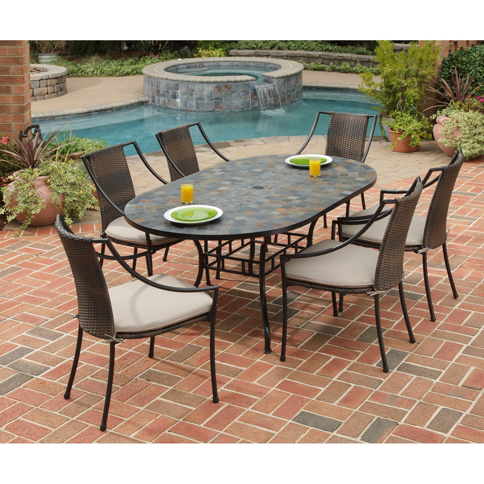 Home Styles Stone Harbor 7-Piece Outdoor Dining Set ...