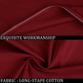 thumbnail image 5 of PiccoCasa 1Pc Pillowcase Zipper Long Staple Cotton, Standard Dark Red, 5 of 7