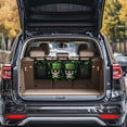 thumbnail image 3 of KUIFORTI Trunk Organizer for Car, Skull Car Organization Accessories St Patrick's Day Decorations Green Leaf Car Trunk Organizer for Sedan,Truck,Van, Frees Trunk Floor, Sturdy Space Saving Expert, 3 of 6