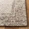 thumbnail image 3 of SAFAVIEH Abstract Grosvenor Geometric Wool Area Rug, Ivory/Gray, 5' x 8', 3 of 10
