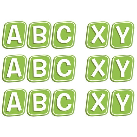 UPC: 0194629112555 | Eureka A Teachable Town Street Sign Letters Deco Letters 96 Per Pack 3 Packs