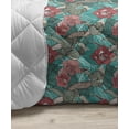 thumbnail image 3 of Vintage Floral Down Alternative Comforter, Botanical Theme Victorian Leaves Pattern in Retro Style Fashion Art, Microfiber Quilt for All Season, 5 Sizes, Multicolor, by Ambesonne, 3 of 3