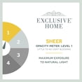 thumbnail image 4 of Exclusive Home Panza Metallic Print Sheer Hidden Tab Top Curtain Panel Pair, 4 of 7
