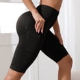 thumbnail image 4 of Workout Pants Compression Leggings for Women Seamless High Waist Yoga Shorts for Lifting Workout Shorts with Pockets for Fitness Running, 4 of 5