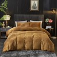 thumbnail image 1 of Franela Funda Nórdica King Size Rust Funda Nórdica King Velvet Comforter Cover Set, 1 of 8