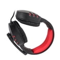 thumbnail image 4 of M Buder Auriculares con Cable para Juegos Diadema Ajustable con Micrófono Cancelación de Ruido Over Ear Headset para PC y Laptop Diseño Cómodo Negro y Rojo 22 cm / 8.6 inches Alta Fidelidad, 4 of 9