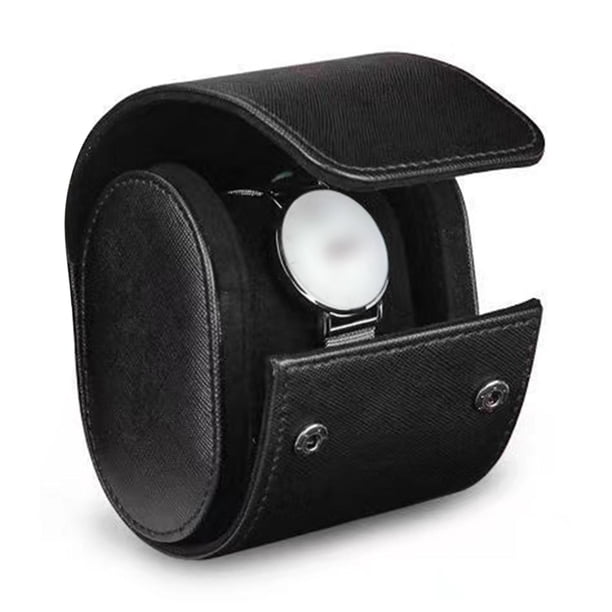 Estuche organizador de relojes Hugo Estilo vintage Negro 8.5 cm x 10 cm x 7 cm