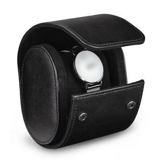 Caja de Reloj para Hombres y Mujeres Perfecl Caja de Regalo Enrollable Negro