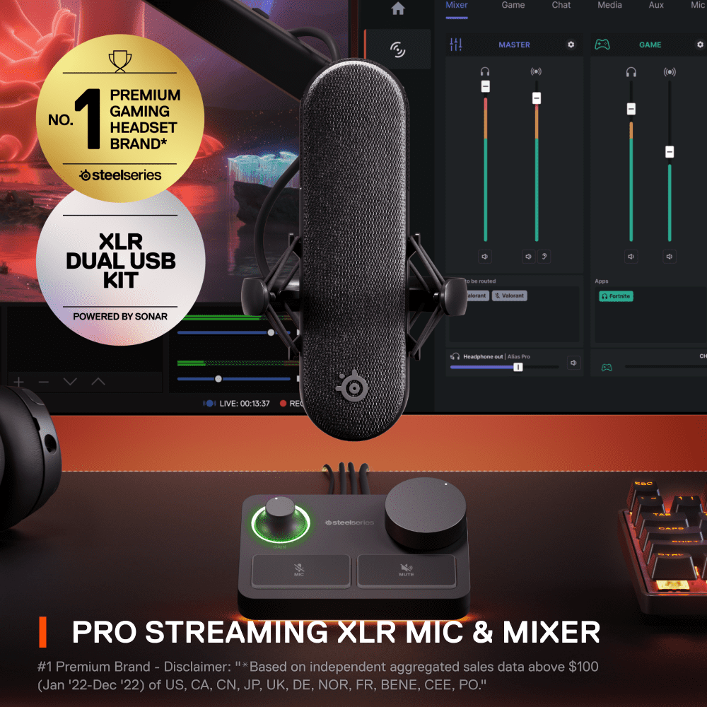 SteelSeries Alias USB Gaming Microphone for PC - Walmart.com