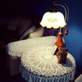 thumbnail image 4 of Visland Handmade Crochet Cotton Tablecloth Round Crochet Tablecloths for Wedding Home Decor, 4 of 6